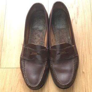 Vintage Penny Loafers - Brown Leather